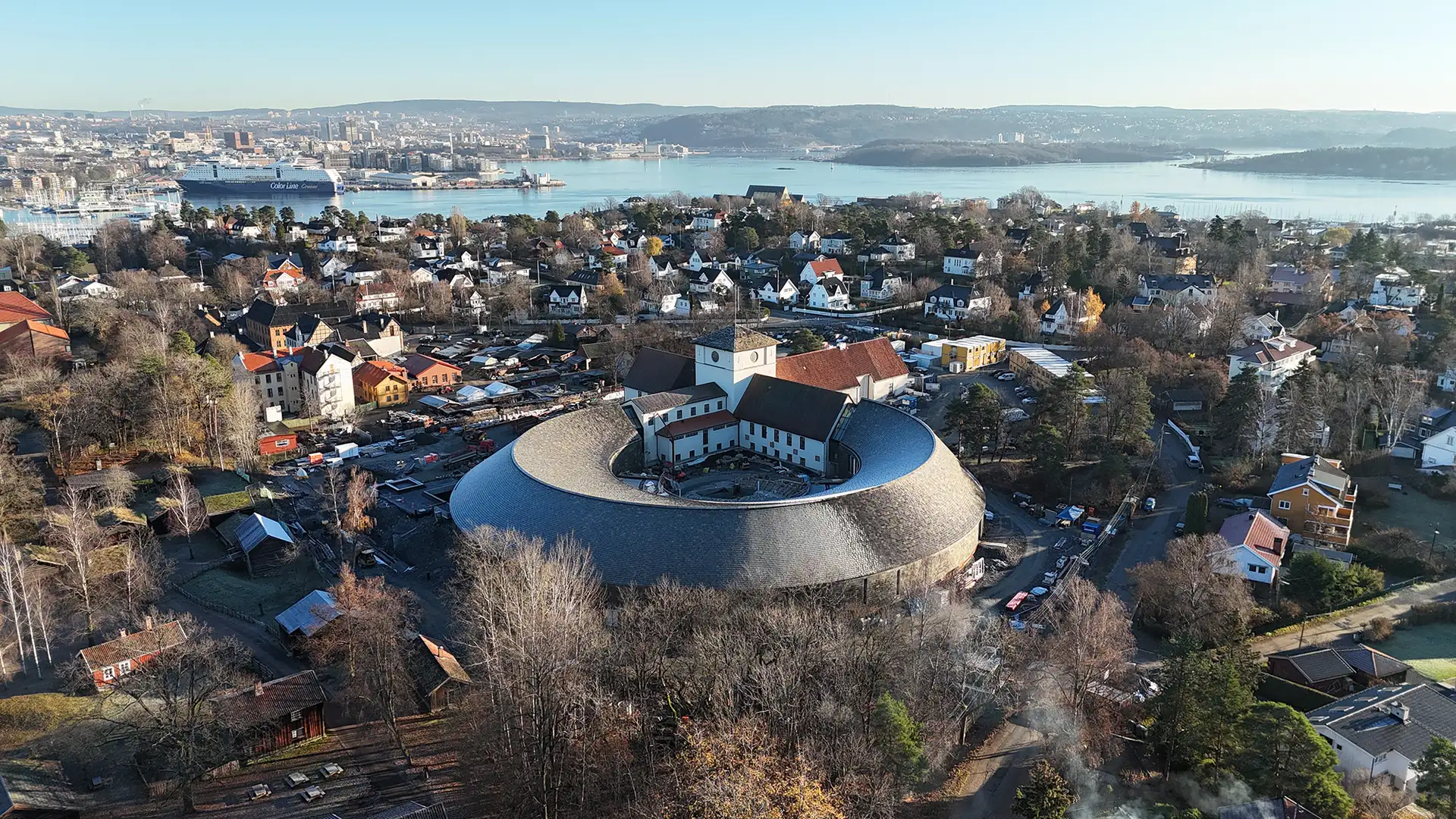 The new museum of the Viking Age seen from above