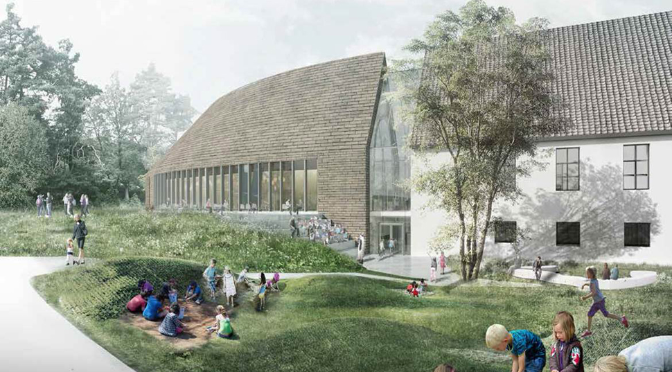 Illustration of the museum building